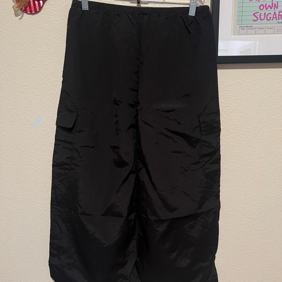 Angel Kiss Black Ruched Pencil Midi Skirt size large - Picture 5 of 6